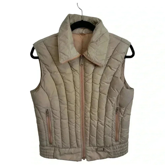 Vintage 1980s Mountain Goat by White Stag Ski Vest in beige, size Medium - Picture 1 of 10